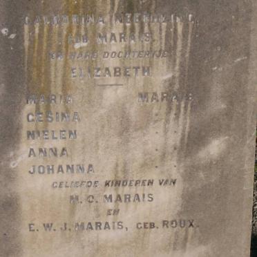 NEETHLING Catharina nee MARAIS  :: NEETHLING Elizabeth