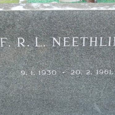 NEETHLING F.R.L. 1930-1961