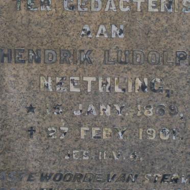 NEETHLING Hendrik Ludolph 1869-1901
