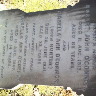 O'CONNOR Robert John -1913 &amp; Isabella Ann HUNTER -1931 :: O'CONNOR Isabella Ann -1897