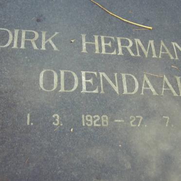 ODENDAAL Dirk Hermanus 1928-1990