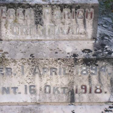 ODENDAAL Eben Rorich 1894-1918