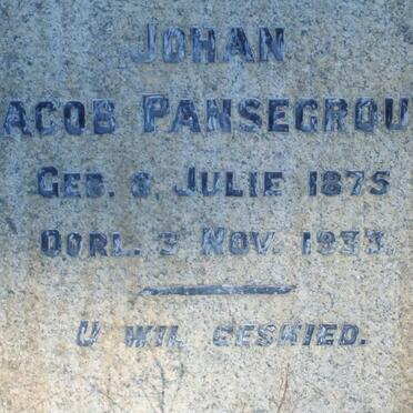 PANSEGROUW Jacob 1875-1933