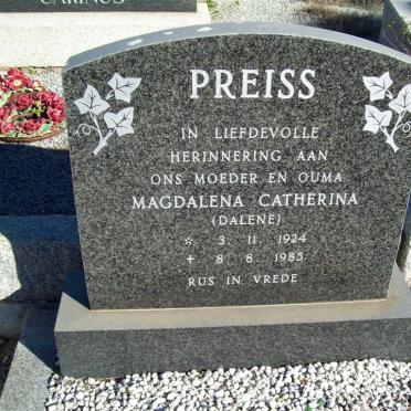 PREISS Magdalena Catharina 1924-1985