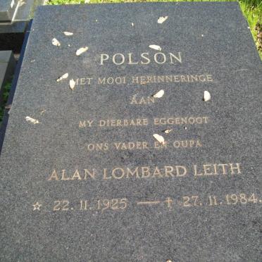 POLSEN Alan Lombard Leith 1925-1984