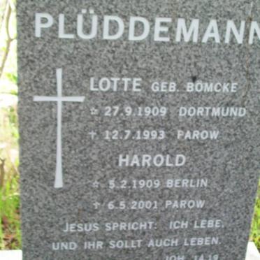 PLüDDEMANN Harold 1909-2001 &amp; Lotte BöMCKE 1909-1993