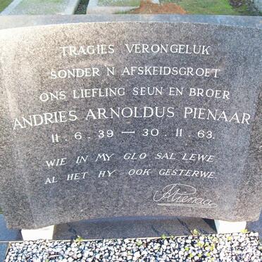 PIENAAR Andries Arnoldus 1939-1963