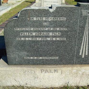 PALM Willem Adriaan 1876-1950