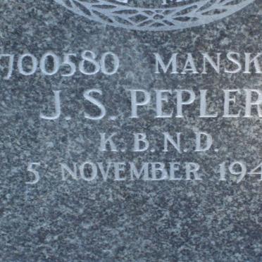 PEPLER J.S. -1943