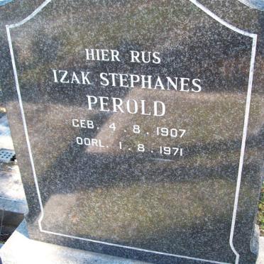 PEROLD Izak Stephanus 1907-1971