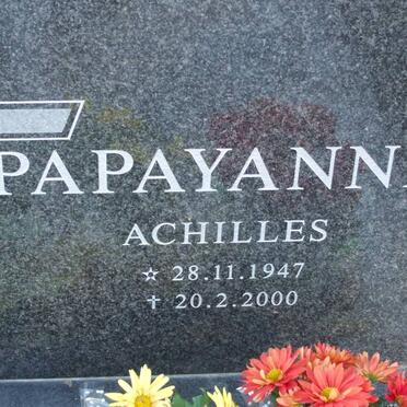 PAPAYANNIS Achilles 1947-2000
