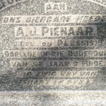 PIENAAR A.J. nee DU PLESSIS