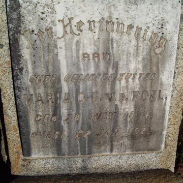 POEL Maria D.E., v.d. 1834-1922