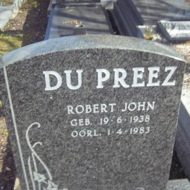 PREEZ Robert John, du 1938-1983