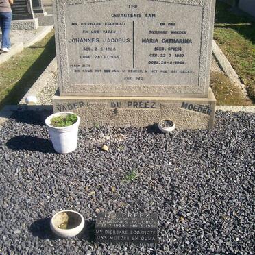 PREEZ Johannes Jacobus, du 1888-1956 & Maria Catharina SPIES 1887-1968 :: DU PREEZ Johannes Jacobus 1924-1998_1