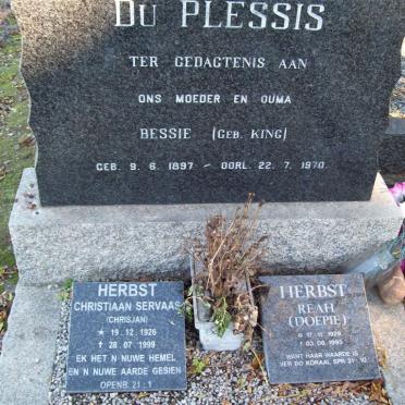 PLESSIS, du :: KING :: HERBST