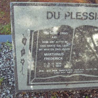 PLESSIS Marthinus Frederick, du 1936-1994