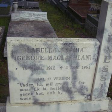 PLESSIS Isabella Sophia, du nee MACLACHLAN 1912-1991