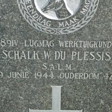 PLESSIS Schalk W., du -1944