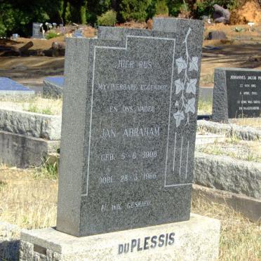 PLESSIS Jan Abraham, du 1908-1966