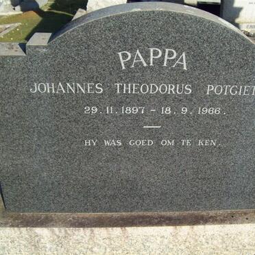 POTGIETER Johannes Theodorus 1897-1966