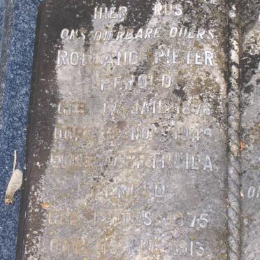 PEROLD Rohland Pieter 1876-1949 :: PEROLD Ellie Gertruida 1875-1913 :: PEROLD Anna Christina 1877-1930