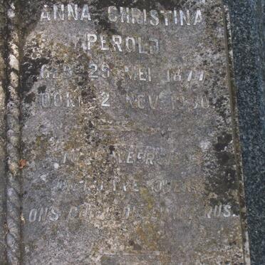 PEROLD Rohland Pieter 1876-1949 :: PEROLD Ellie Gertruida 1875-1913 :: PEROLD Anna Christina 1877-1930