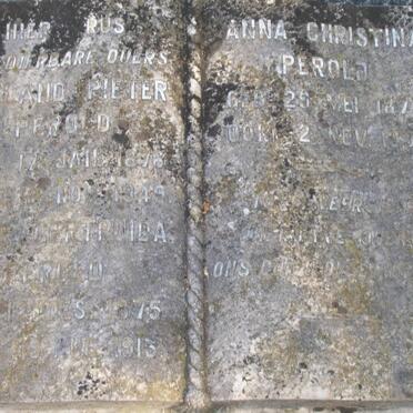 PEROLD Rohland Pieter 1876-1949 :: PEROLD Ellie Gertruida 1875-1913 :: PEROLD Anna Christina 1877-1930