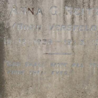 REITZ Anna G. nee VERSFELD 1838-1924