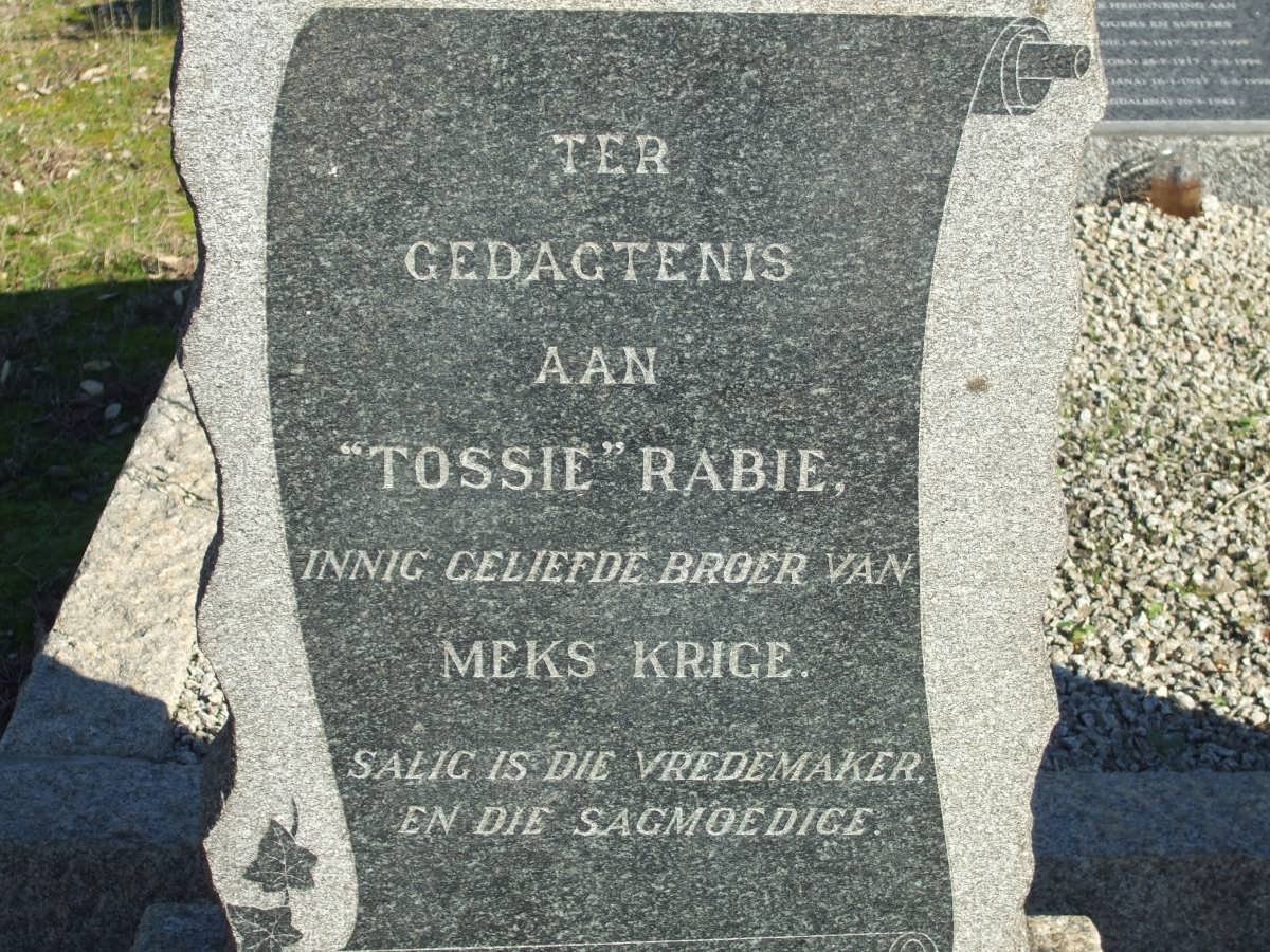 RABIE Tossie