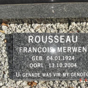 ROUSSEAU Francois Merwen 1924-2004