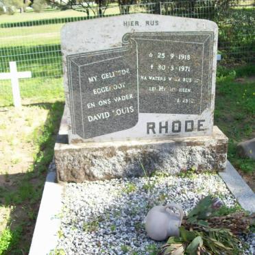 RHODE David Louis 1918-1971