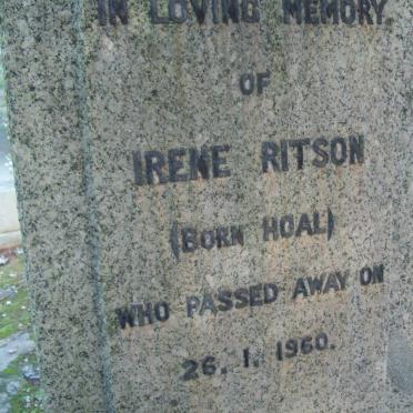 RITSON Irene nee HOAL -1960