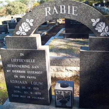 RABIE Adriaan Louw 1921-1970