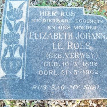 ROES Elizabeth Johanna, le nee VERWEY 189?-1962