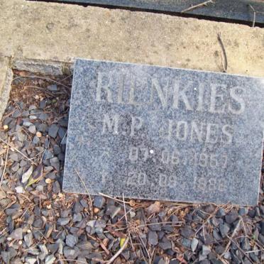 RIENKIES  M.P.  nee JONES 1957-1988