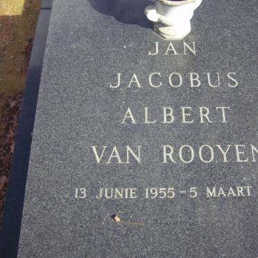 ROOYEN Jan Jacobus Albertus, van 1955-1981