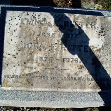 RITTER Emma C. 1869-1877  :: RITTER John F. 1874-1878