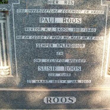 ROOS Paul &amp; Susie KUHN 1885-1960