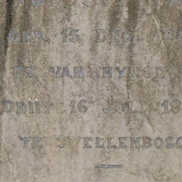 RHYN Janetta Sophia, van 1882-1889