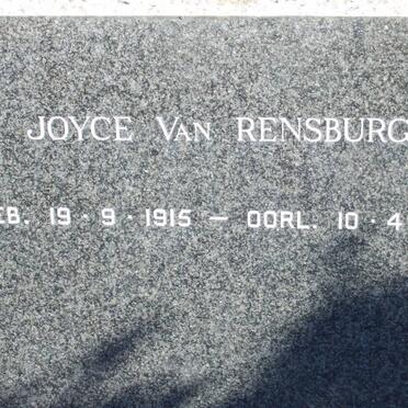 RENSBURG Joyce, van 1915-1967