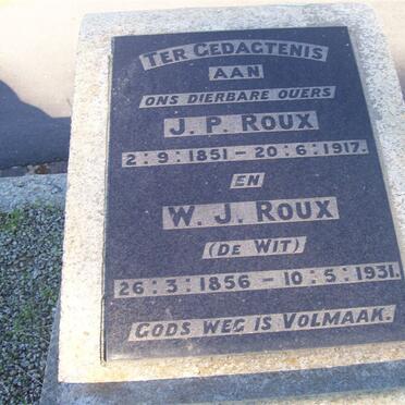 ROUX J.P. 1851-1917 &amp; W.J. DE WIT 1856-1931