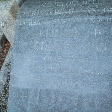 ROUX Elizabeth Magdalena 1908-1989