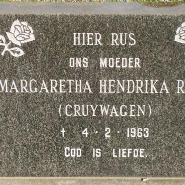 ROUX Margaretha Hendrika nee CRUYWAGEN -1963