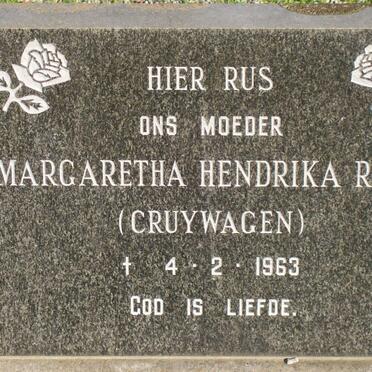 ROUX Margaretha Hendrika nee CRUYWAGEN -1963