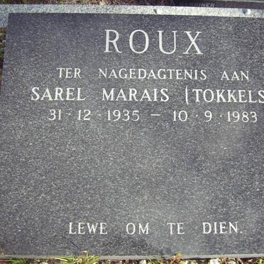 ROUX Sarel Marais 1935-1983