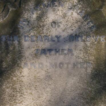 ROWAN A.N. 1827-1893 &amp; Maria Johanna MULLER 1835-1919