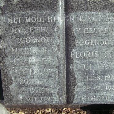 RUST Floris S.J. 1914-1987 &amp; Maria B.M. LOUW 1918-1982