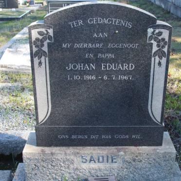 SADIE Johan Eduard 1916-1967