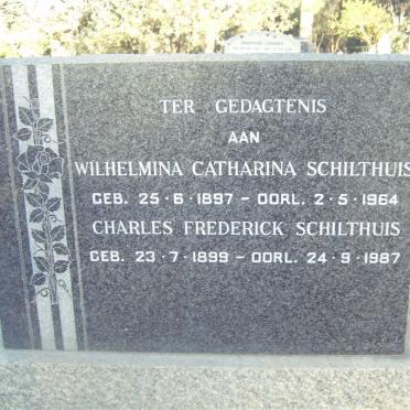 SCHILTHUIS Charles Frederick 1899-1987 &amp; Wilhelmina Catharina 1897-1964
